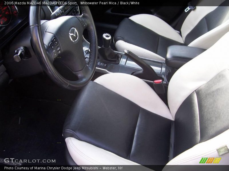 Whitewater Pearl Mica / Black/White 2006 Mazda MAZDA6 MAZDASPEED6 Sport