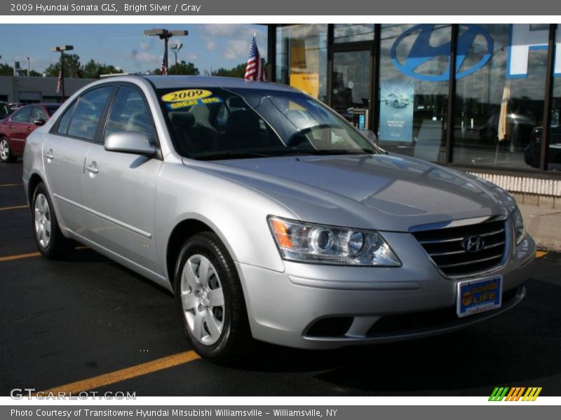 Bright Silver / Gray 2009 Hyundai Sonata GLS