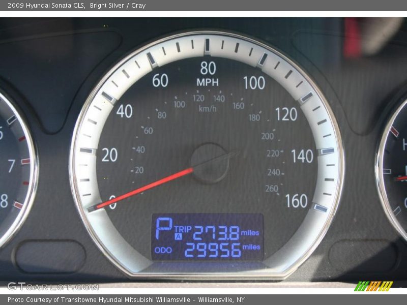 Bright Silver / Gray 2009 Hyundai Sonata GLS