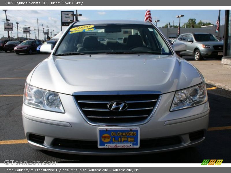 Bright Silver / Gray 2009 Hyundai Sonata GLS