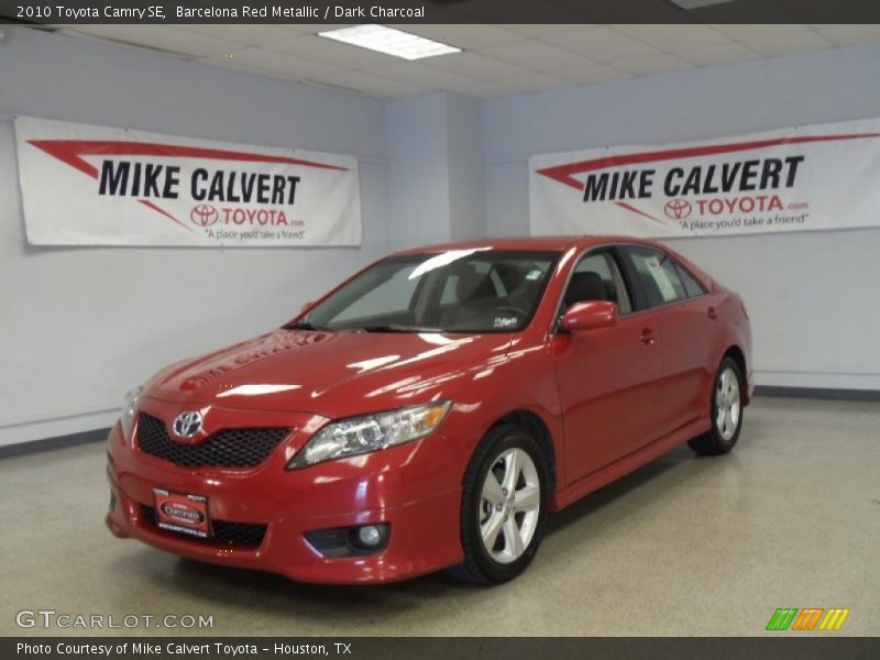Barcelona Red Metallic / Dark Charcoal 2010 Toyota Camry SE