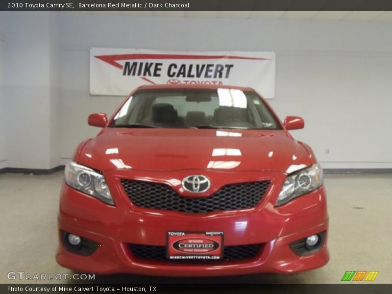 Barcelona Red Metallic / Dark Charcoal 2010 Toyota Camry SE