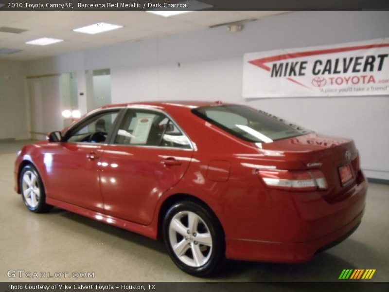 Barcelona Red Metallic / Dark Charcoal 2010 Toyota Camry SE