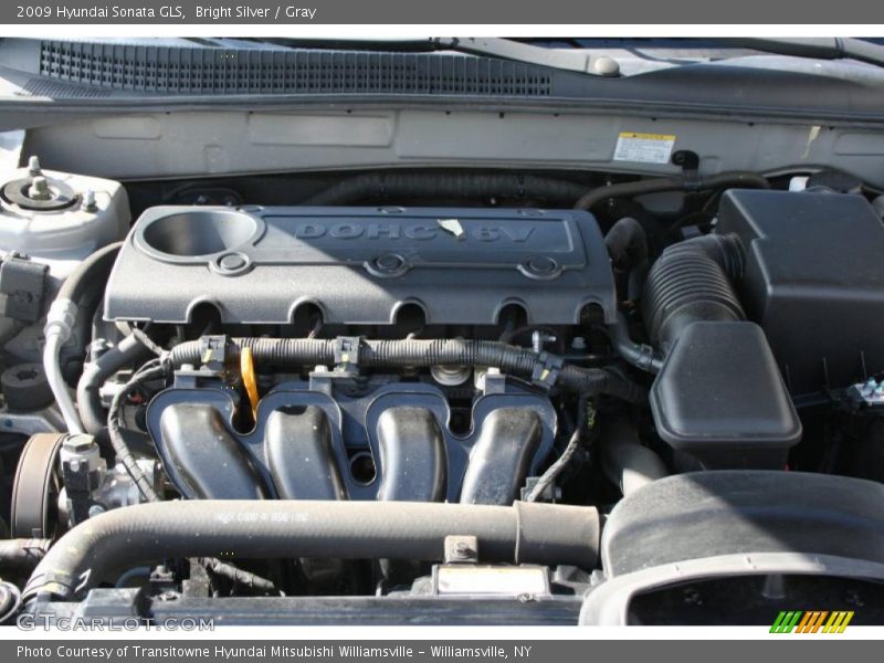 Bright Silver / Gray 2009 Hyundai Sonata GLS