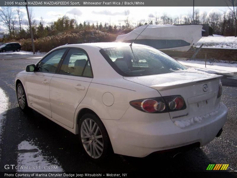 Whitewater Pearl Mica / Black/White 2006 Mazda MAZDA6 MAZDASPEED6 Sport