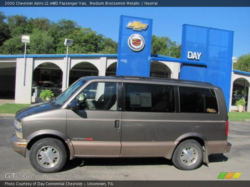 Medium Bronzemist Metallic / Neutral 2000 Chevrolet Astro LS AWD Passenger Van