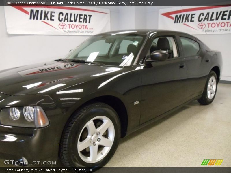 Brilliant Black Crystal Pearl / Dark Slate Gray/Light Slate Gray 2009 Dodge Charger SXT