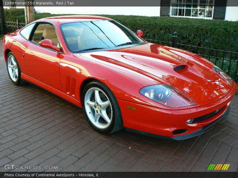 Red / Tan 1999 Ferrari 550 Maranello