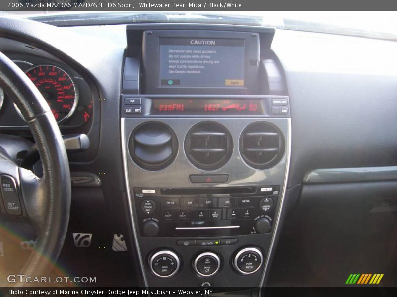 Whitewater Pearl Mica / Black/White 2006 Mazda MAZDA6 MAZDASPEED6 Sport