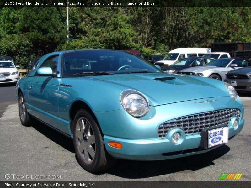Thunderbird Blue / Thunderbird Blue 2002 Ford Thunderbird Premium Roadster