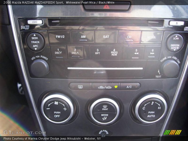Whitewater Pearl Mica / Black/White 2006 Mazda MAZDA6 MAZDASPEED6 Sport