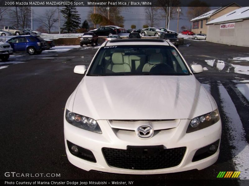 Whitewater Pearl Mica / Black/White 2006 Mazda MAZDA6 MAZDASPEED6 Sport