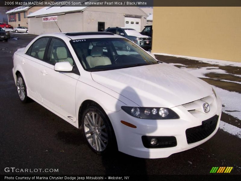 Whitewater Pearl Mica / Black/White 2006 Mazda MAZDA6 MAZDASPEED6 Sport