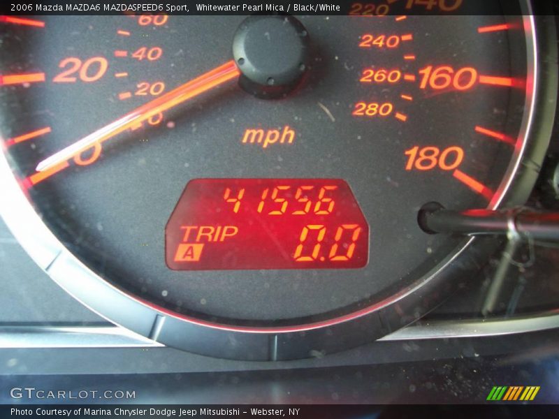 Whitewater Pearl Mica / Black/White 2006 Mazda MAZDA6 MAZDASPEED6 Sport
