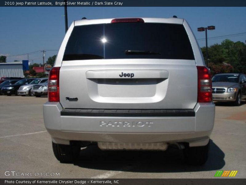 Bright Silver Metallic / Dark Slate Gray 2010 Jeep Patriot Latitude