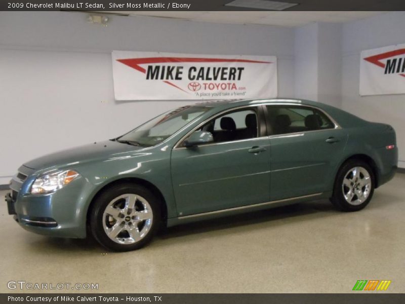 Silver Moss Metallic / Ebony 2009 Chevrolet Malibu LT Sedan