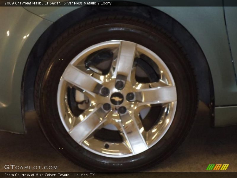 Silver Moss Metallic / Ebony 2009 Chevrolet Malibu LT Sedan