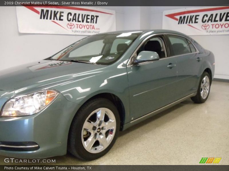 Silver Moss Metallic / Ebony 2009 Chevrolet Malibu LT Sedan