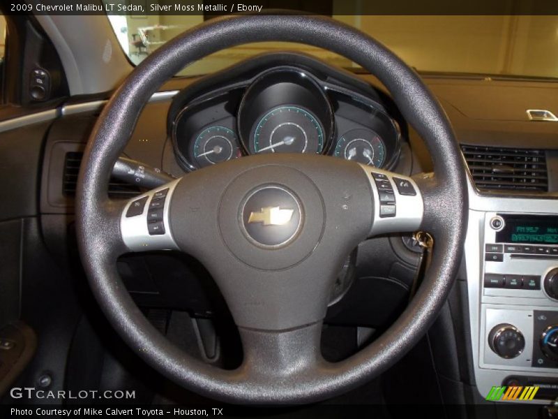 Silver Moss Metallic / Ebony 2009 Chevrolet Malibu LT Sedan