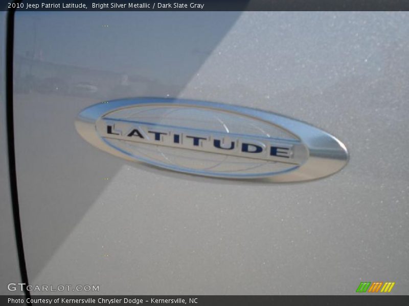 Bright Silver Metallic / Dark Slate Gray 2010 Jeep Patriot Latitude