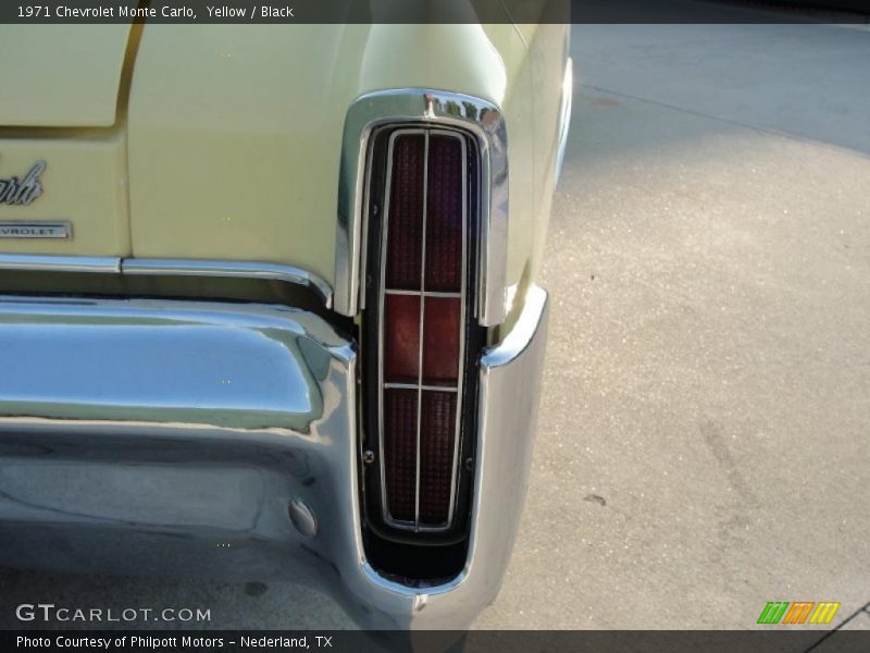 Yellow / Black 1971 Chevrolet Monte Carlo