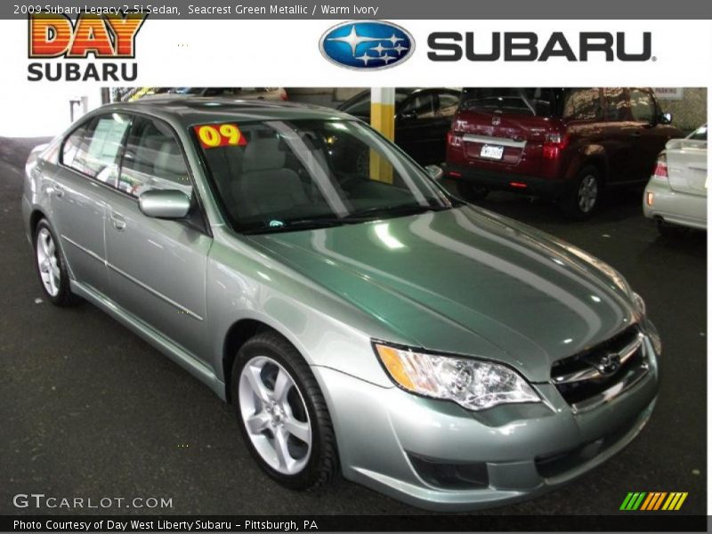 Seacrest Green Metallic / Warm Ivory 2009 Subaru Legacy 2.5i Sedan