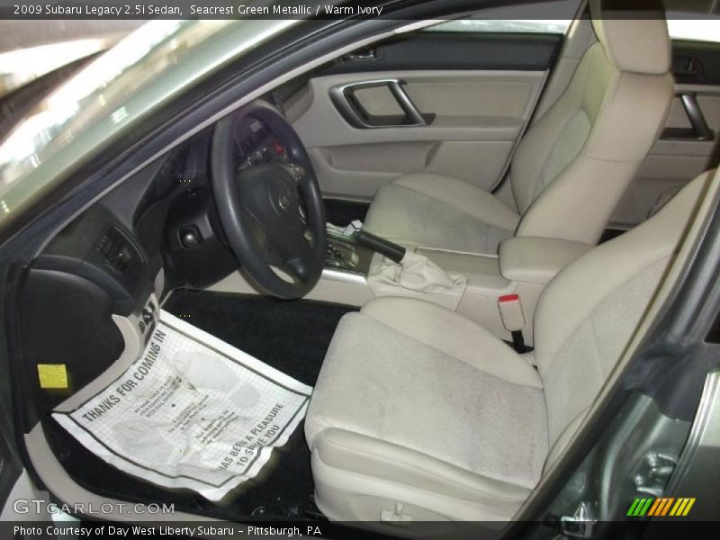 Seacrest Green Metallic / Warm Ivory 2009 Subaru Legacy 2.5i Sedan