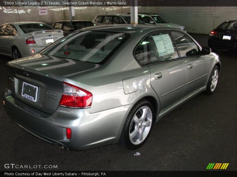 Seacrest Green Metallic / Warm Ivory 2009 Subaru Legacy 2.5i Sedan