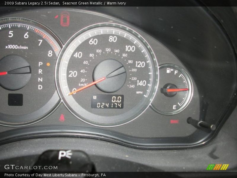Seacrest Green Metallic / Warm Ivory 2009 Subaru Legacy 2.5i Sedan
