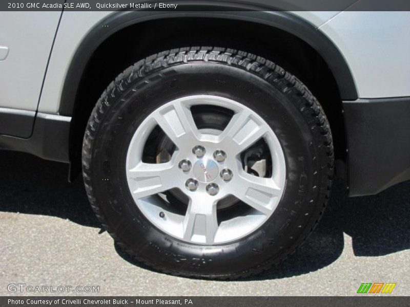Quicksilver Metallic / Ebony 2010 GMC Acadia SLE AWD