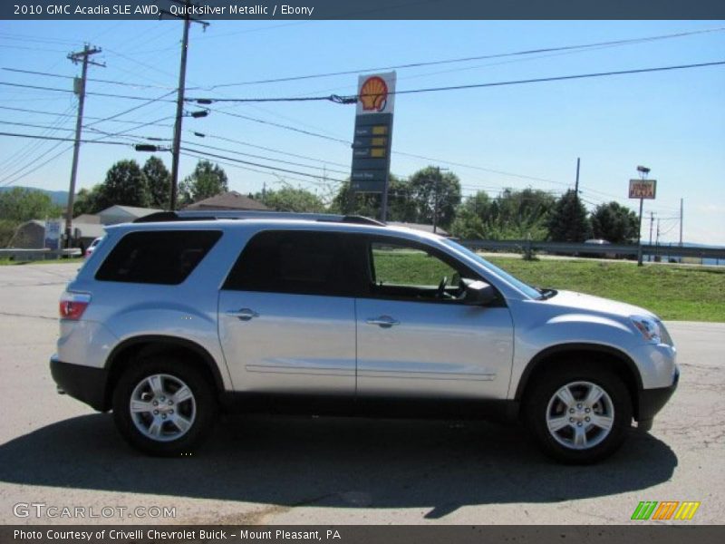 Quicksilver Metallic / Ebony 2010 GMC Acadia SLE AWD