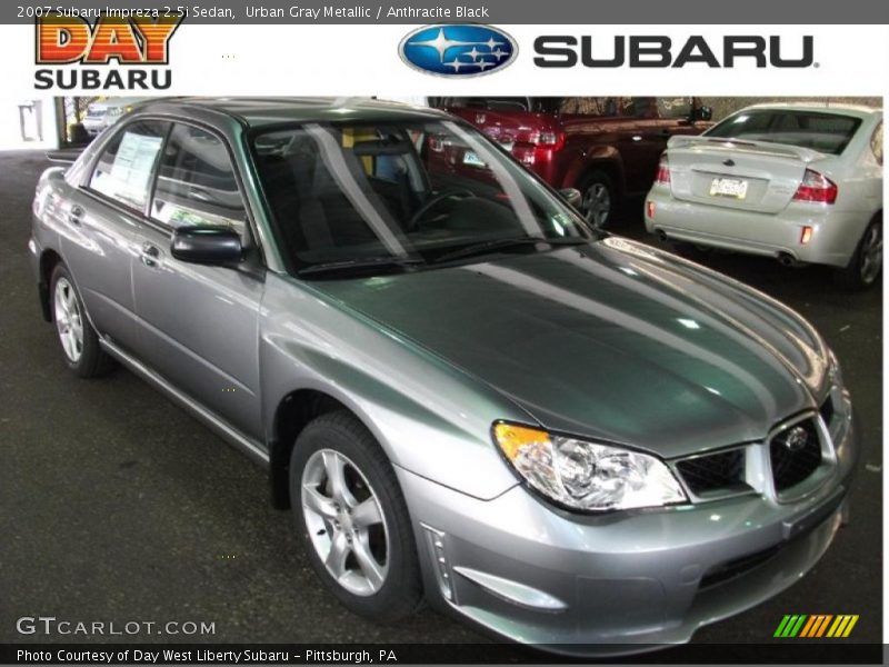 Urban Gray Metallic / Anthracite Black 2007 Subaru Impreza 2.5i Sedan