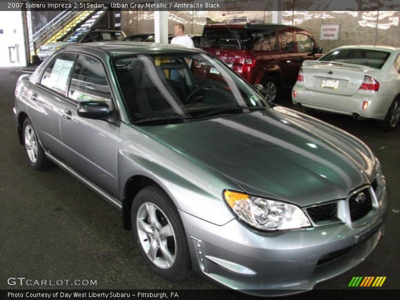 Urban Gray Metallic / Anthracite Black 2007 Subaru Impreza 2.5i Sedan