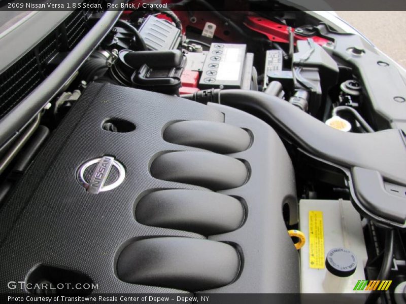 Red Brick / Charcoal 2009 Nissan Versa 1.8 S Sedan