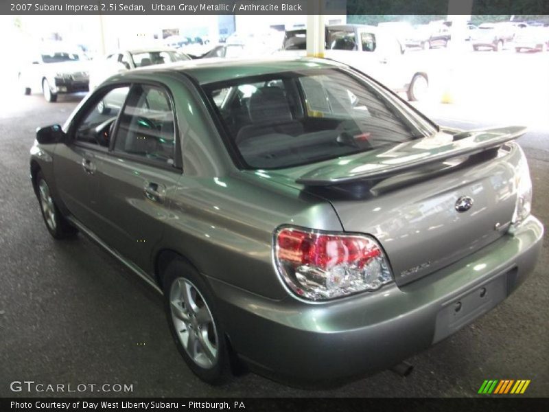 Urban Gray Metallic / Anthracite Black 2007 Subaru Impreza 2.5i Sedan