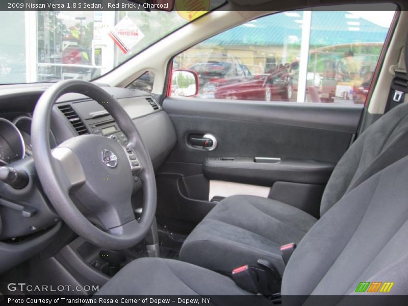 Red Brick / Charcoal 2009 Nissan Versa 1.8 S Sedan