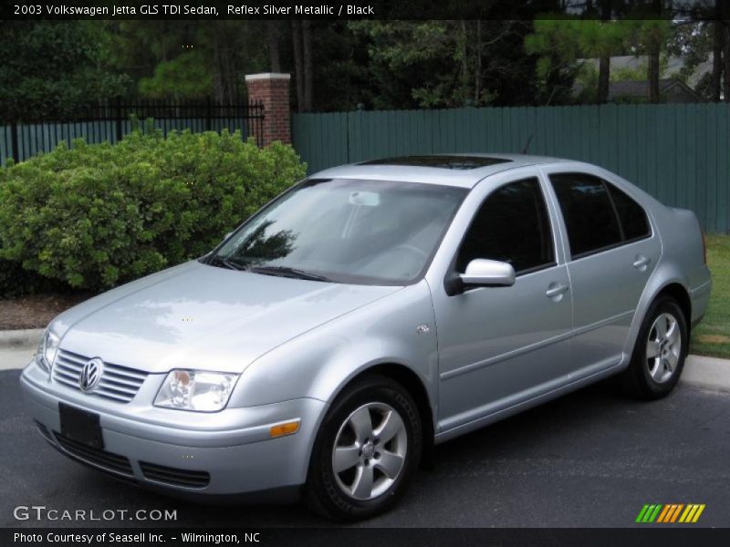 Reflex Silver Metallic / Black 2003 Volkswagen Jetta GLS TDI Sedan