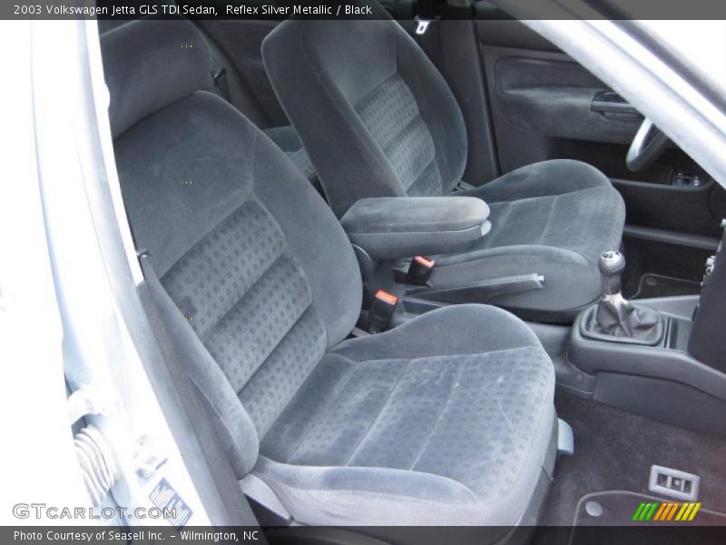 Reflex Silver Metallic / Black 2003 Volkswagen Jetta GLS TDI Sedan