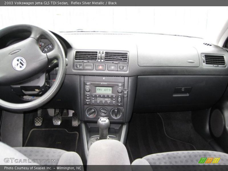 Reflex Silver Metallic / Black 2003 Volkswagen Jetta GLS TDI Sedan