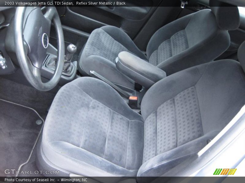 Reflex Silver Metallic / Black 2003 Volkswagen Jetta GLS TDI Sedan