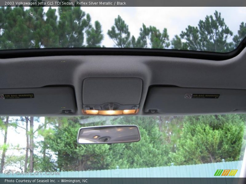 Reflex Silver Metallic / Black 2003 Volkswagen Jetta GLS TDI Sedan