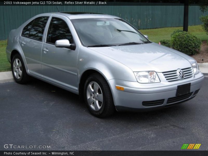 Reflex Silver Metallic / Black 2003 Volkswagen Jetta GLS TDI Sedan