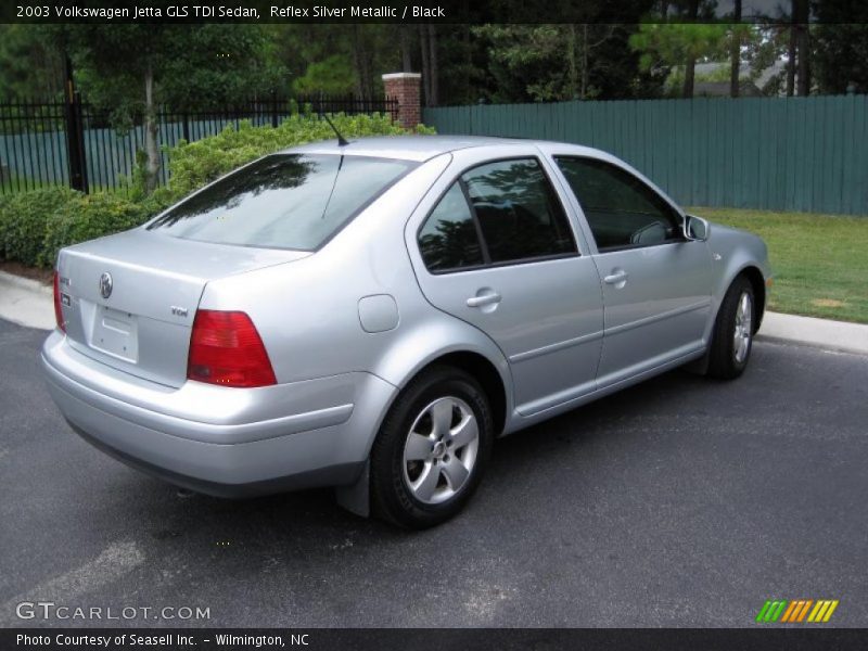 Reflex Silver Metallic / Black 2003 Volkswagen Jetta GLS TDI Sedan