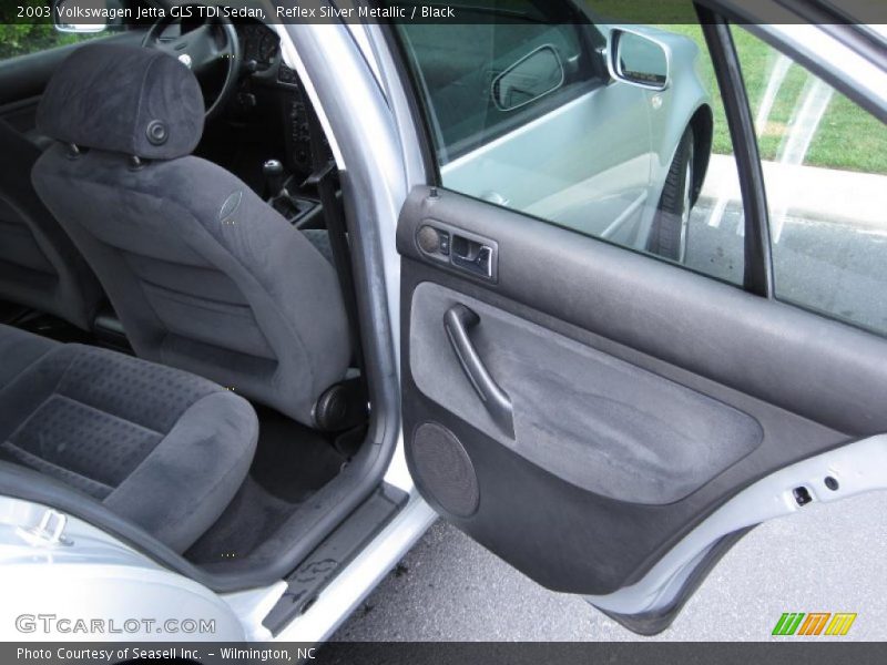 Reflex Silver Metallic / Black 2003 Volkswagen Jetta GLS TDI Sedan