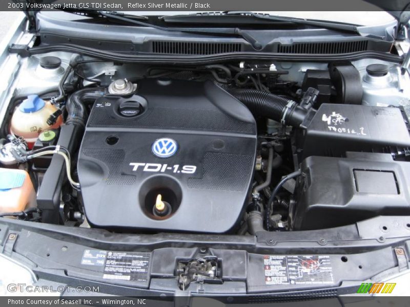 Reflex Silver Metallic / Black 2003 Volkswagen Jetta GLS TDI Sedan