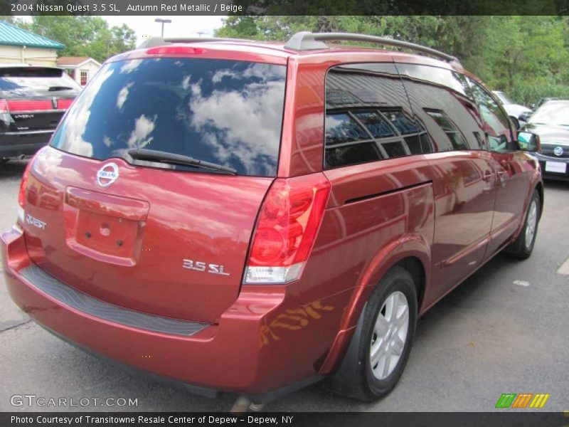 Autumn Red Metallic / Beige 2004 Nissan Quest 3.5 SL