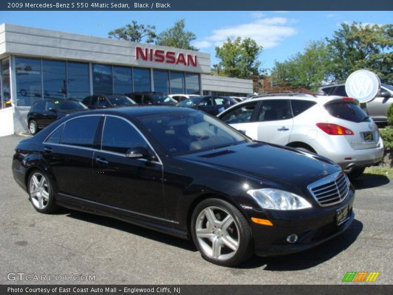 Black / Black 2009 Mercedes-Benz S 550 4Matic Sedan