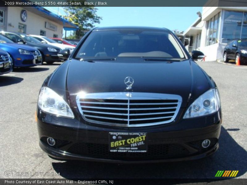 Black / Black 2009 Mercedes-Benz S 550 4Matic Sedan