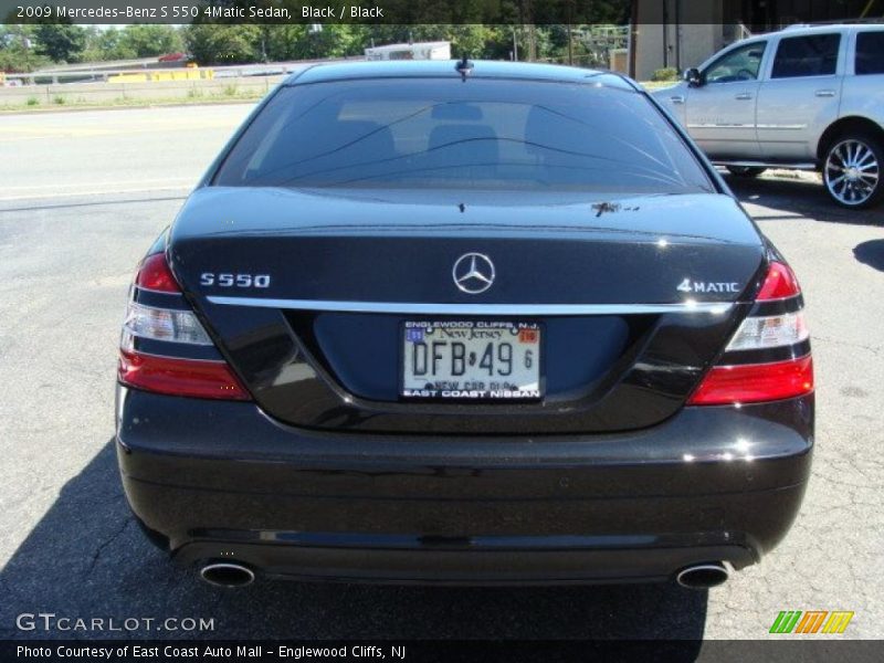 Black / Black 2009 Mercedes-Benz S 550 4Matic Sedan