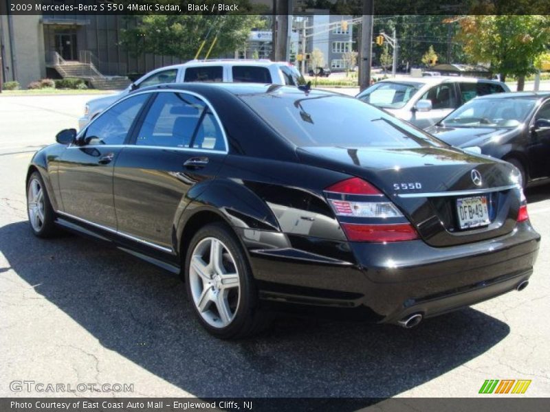 Black / Black 2009 Mercedes-Benz S 550 4Matic Sedan